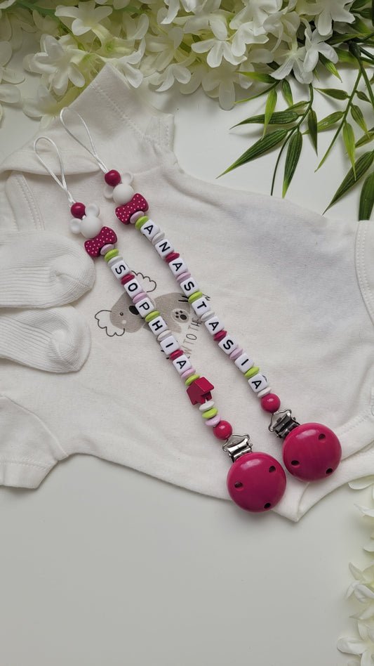 Babyname zu lang? Was tun? Ich hätte gerne eine Schnullerkette habe aber einen langen Babynamen?