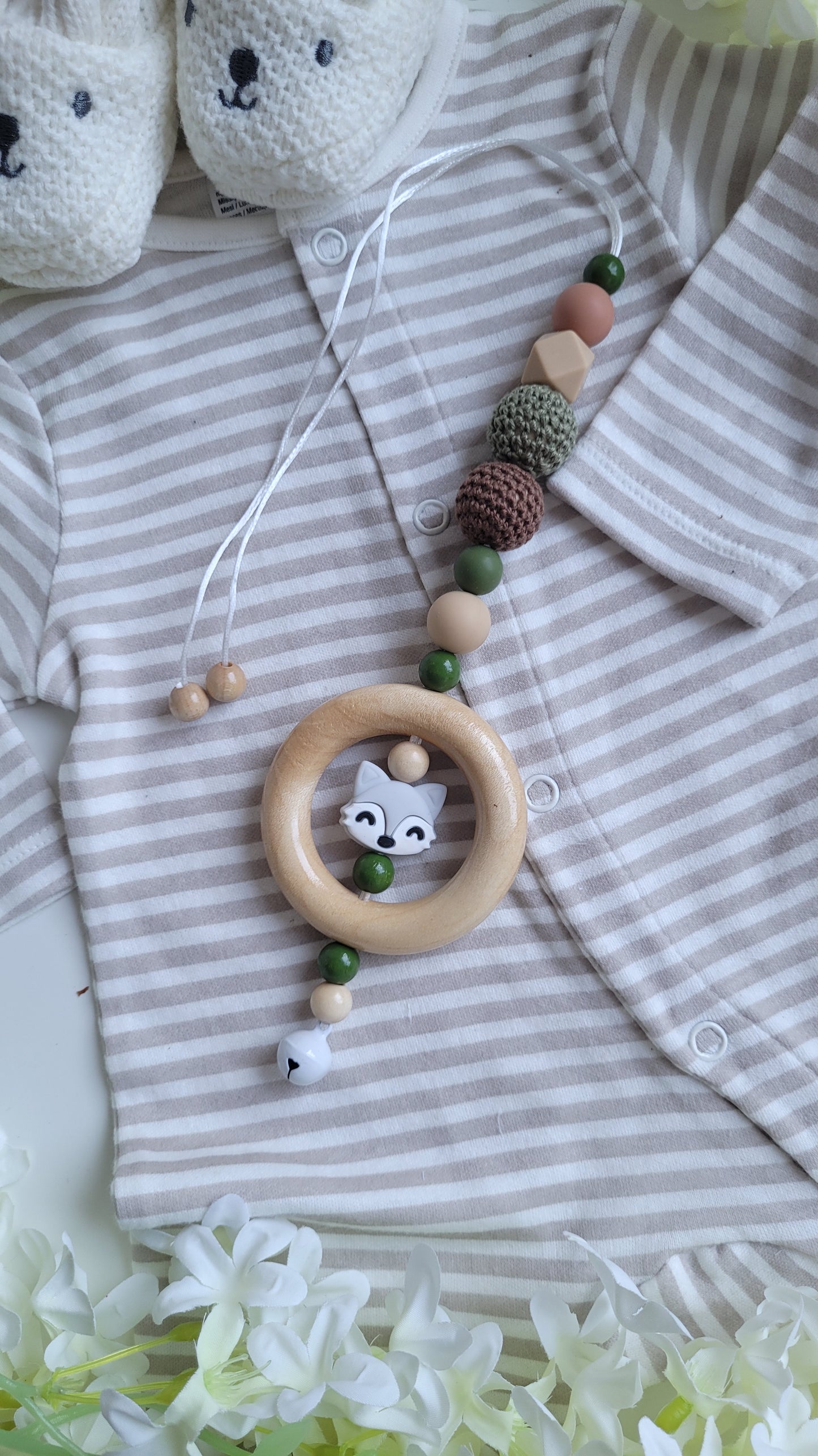 Spielanhänger für Maxicosi & Wiege Fuchs grün