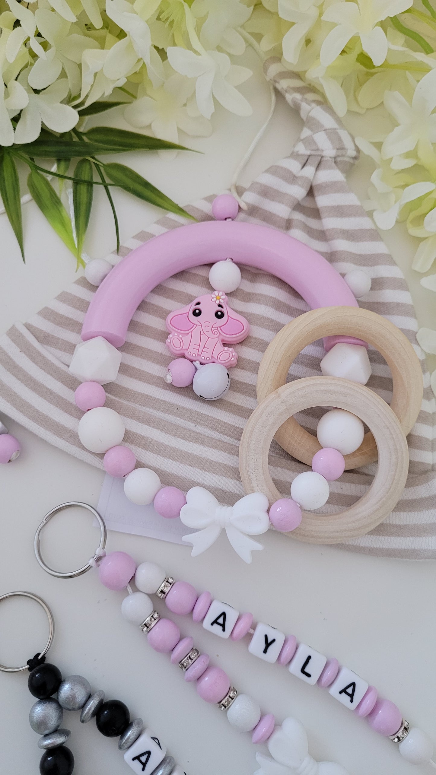 Motorik Greifring Elefant rosa für Mädchen Töröö