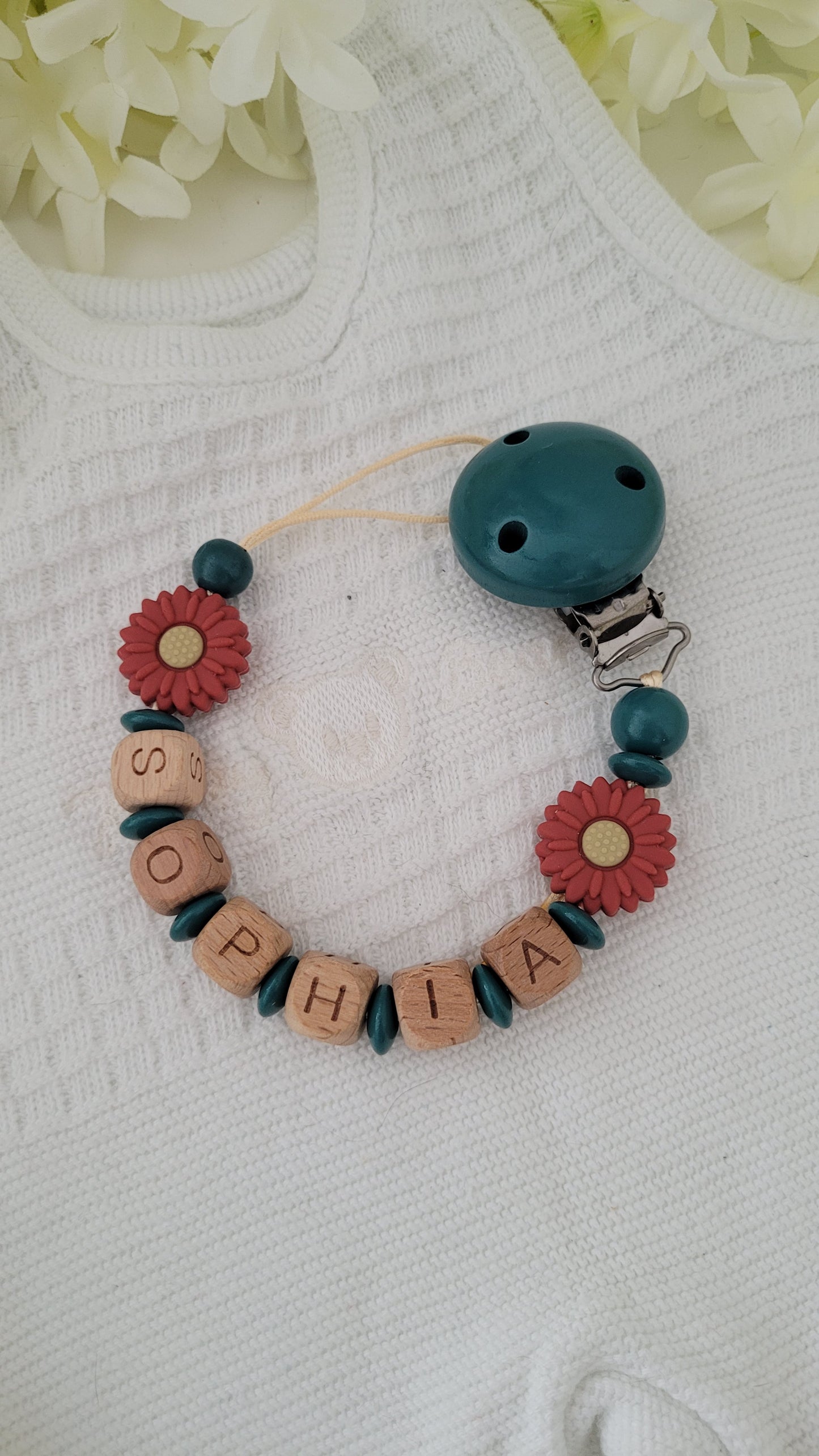 Schnullerkette *Flowerpower*