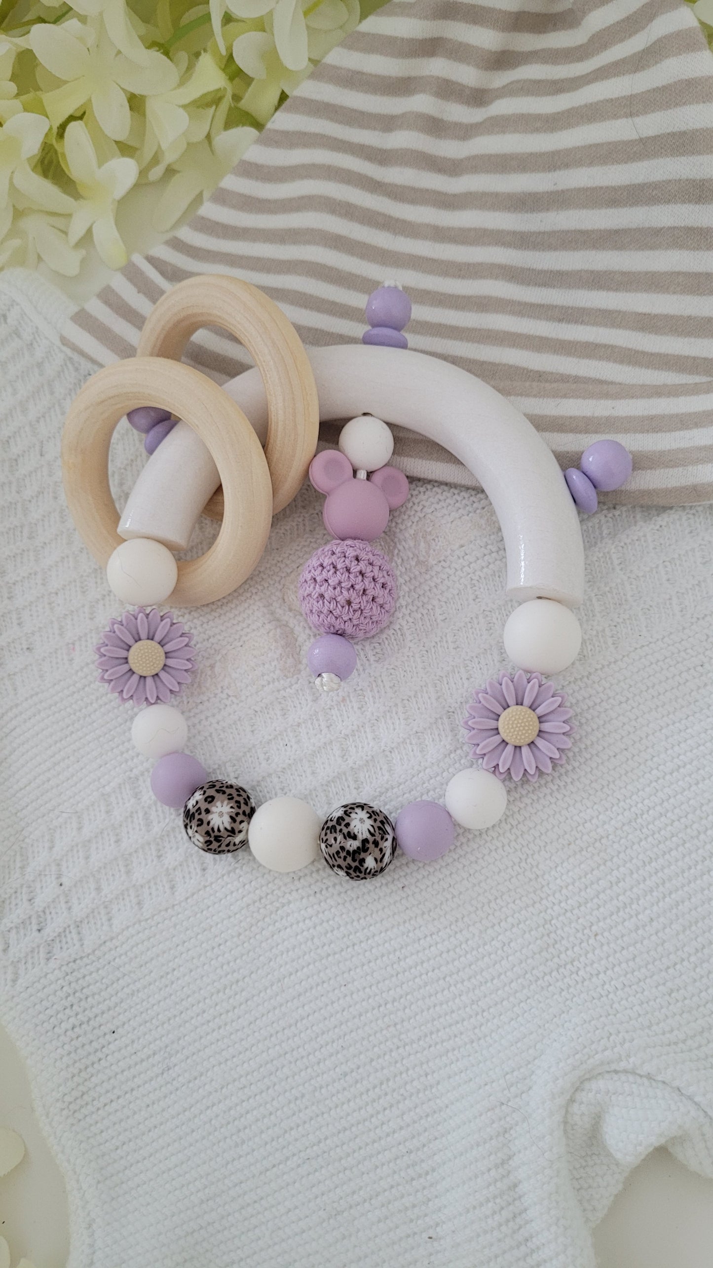 Motorik Greifring * Flowerpower* flieder