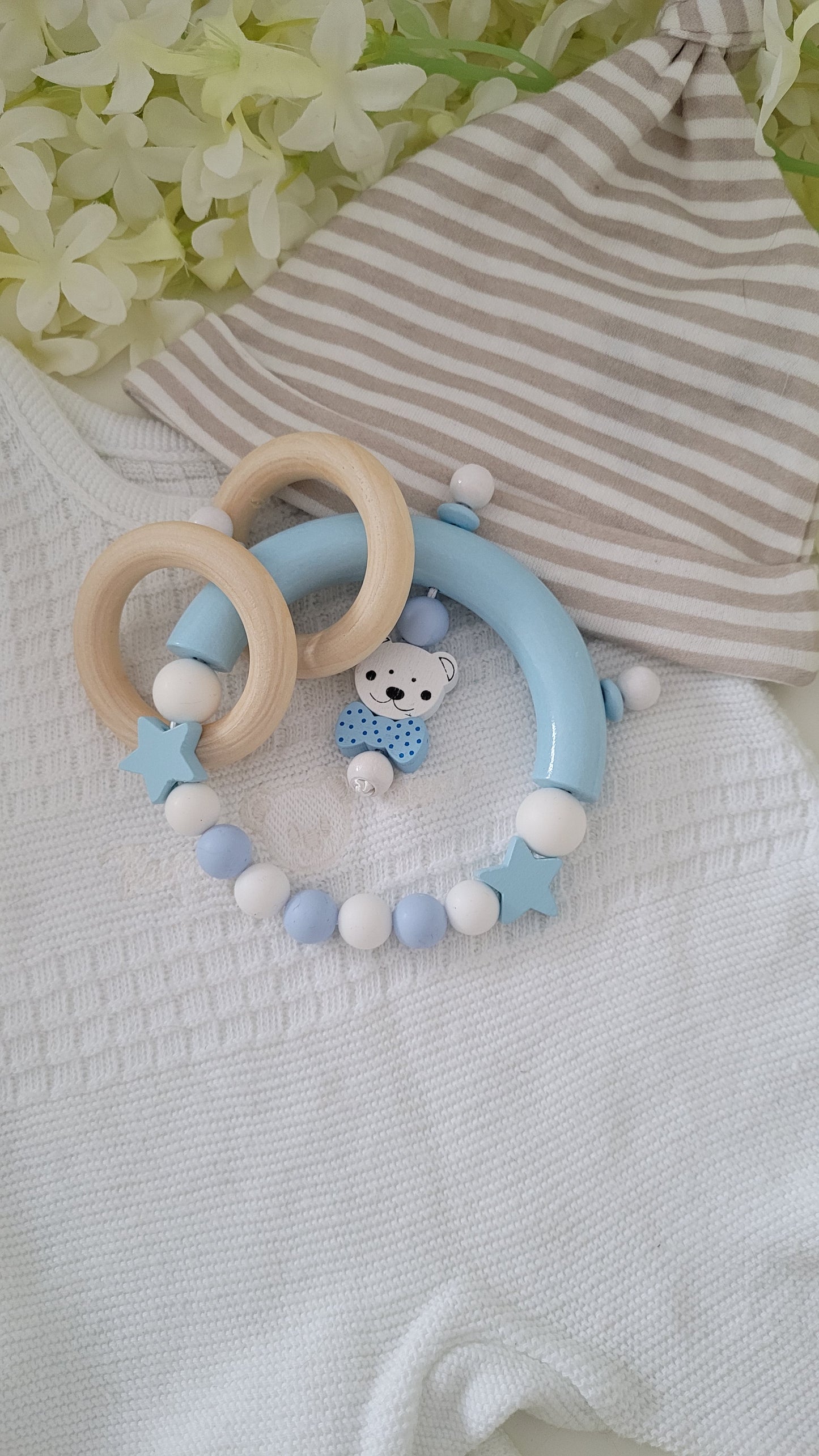 Motorik Greifring * Bärly* hellblau