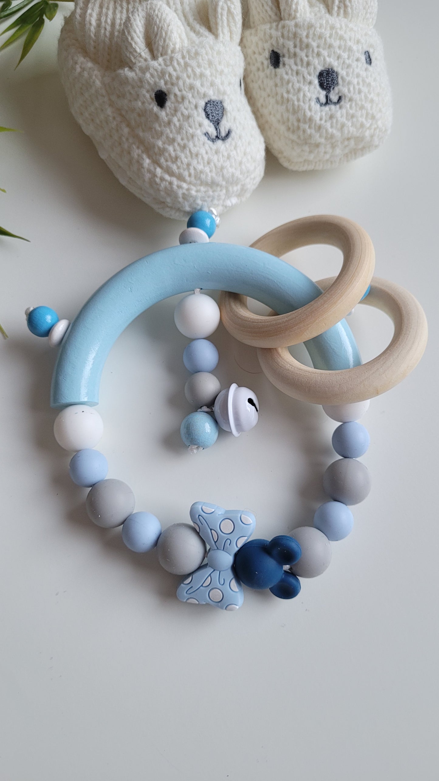 Motorik Greifring blau grau