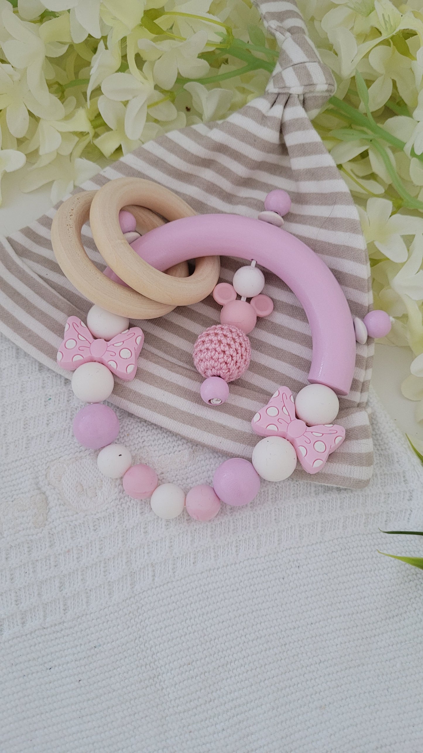 Motorik Greifring * Babymaus* rosa