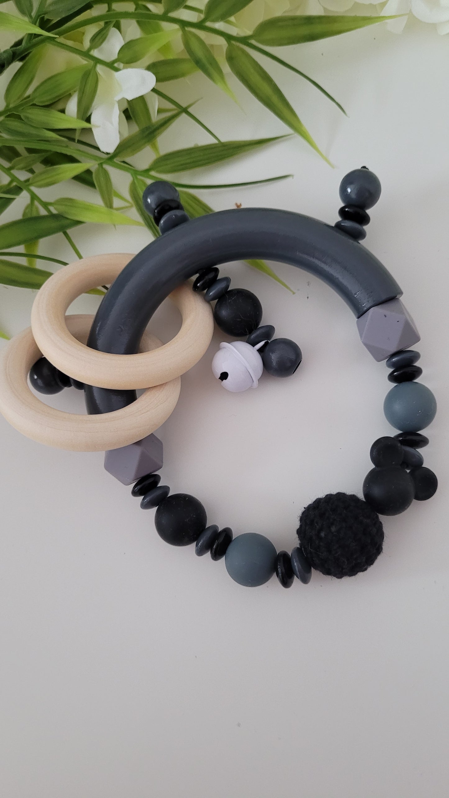 Motorik Greifring Maus schwarz