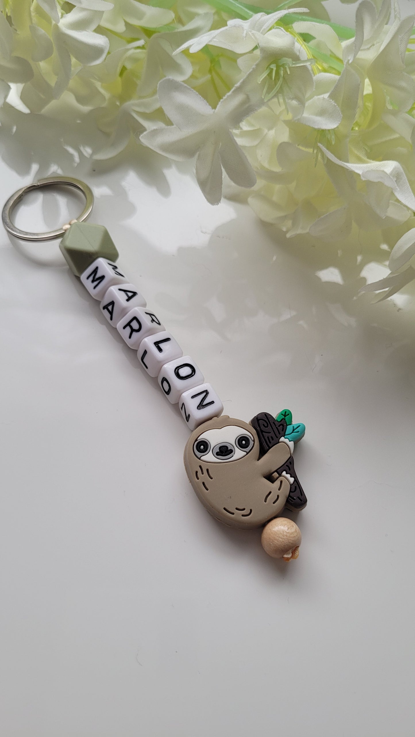 Schlüsselanhänger mit Namen grün Motivauswahl