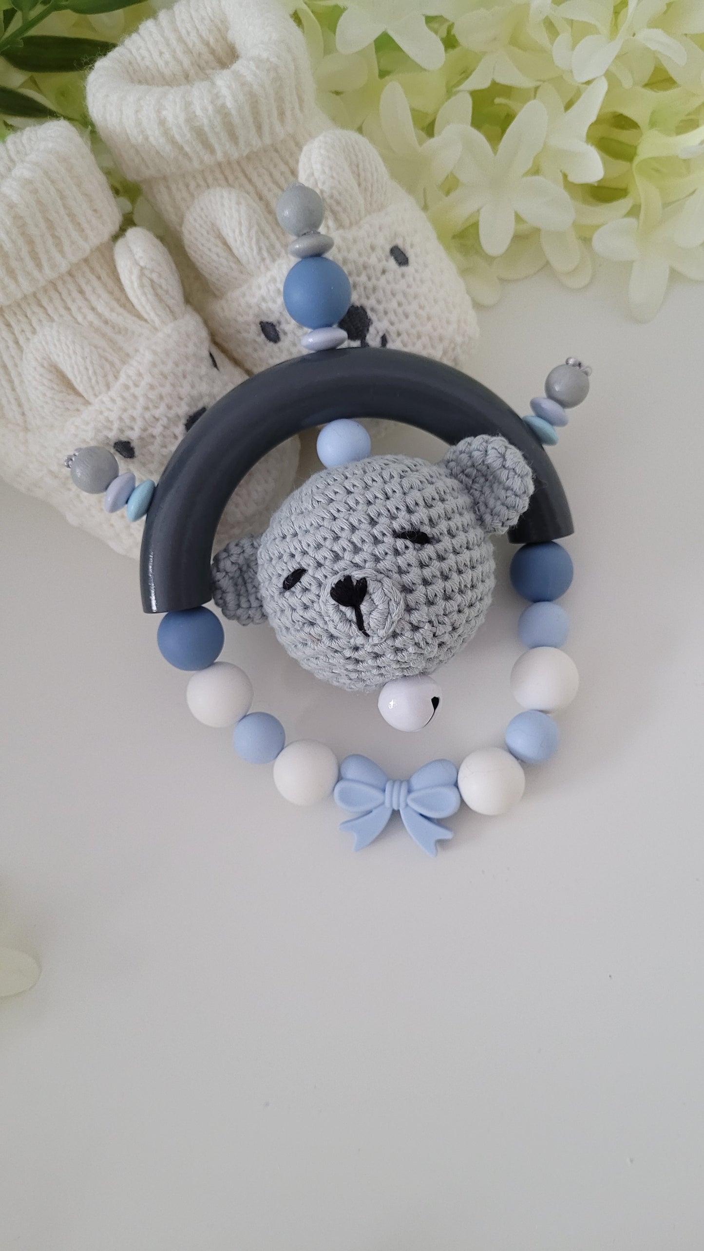 Motorik Greifring Teddy blau