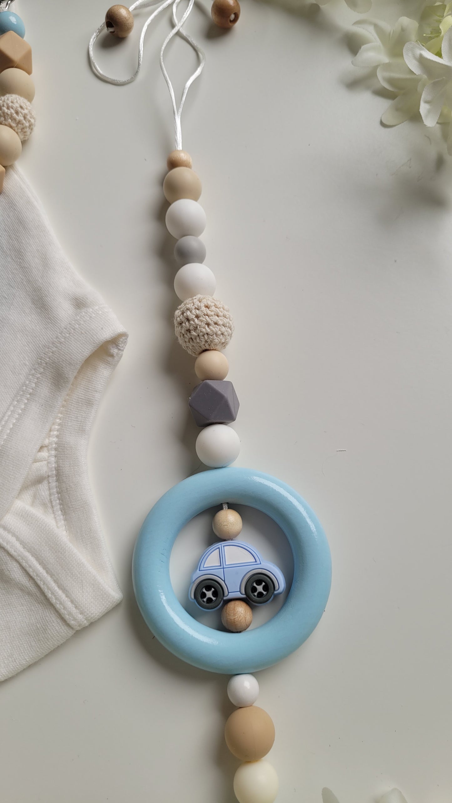 Spielanhänger für Maxicosi & Wiege Auto babyblau