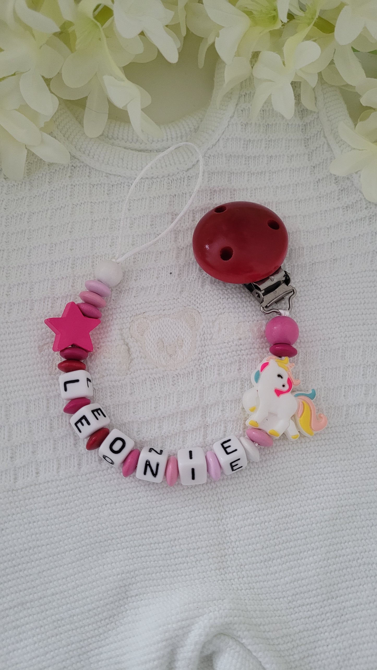 Schnullerkette *Magic* pink rosa