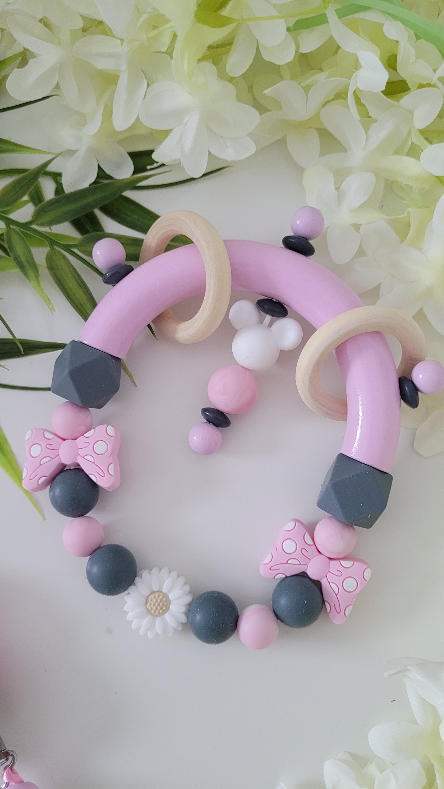 Motorik Greifring * Minnie * rosa grau