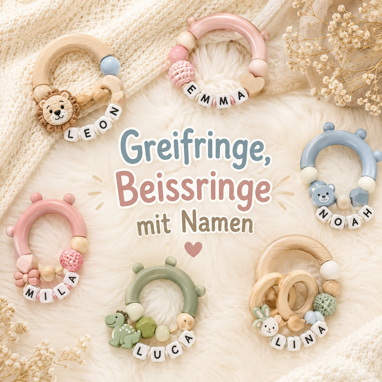 Greifringe mit Namen