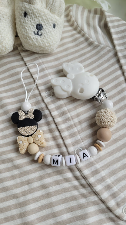 4 tlg Set Minnie Latte beige