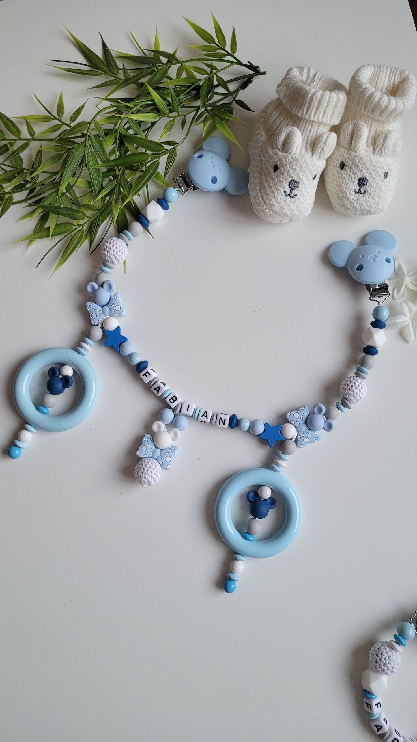 Kinderwagenkette  *Maus dark blue*