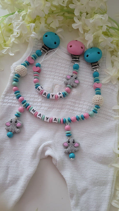 Kinderwagenkette & Schnullerkette * Töröö herzig*