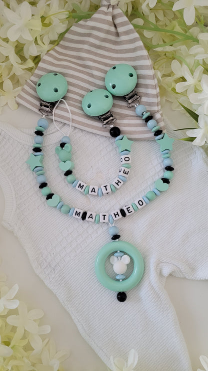 Kinderwagenkette & Schnullerkette *  Maus Spielfreunde *