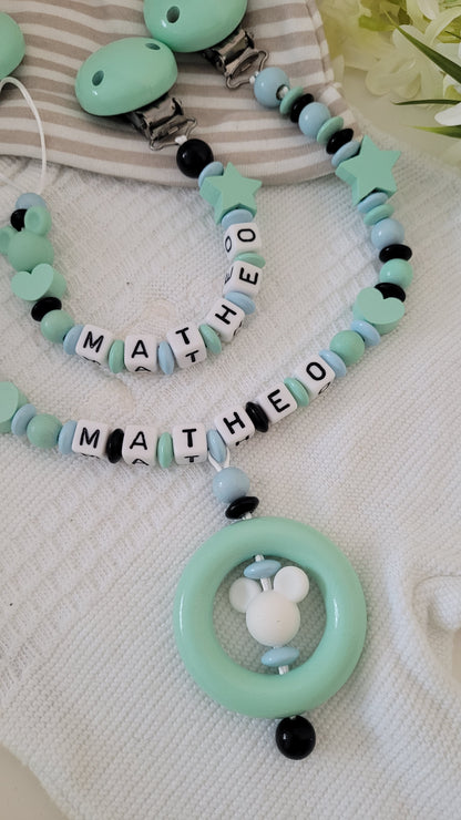 Kinderwagenkette & Schnullerkette *  Maus Spielfreunde *