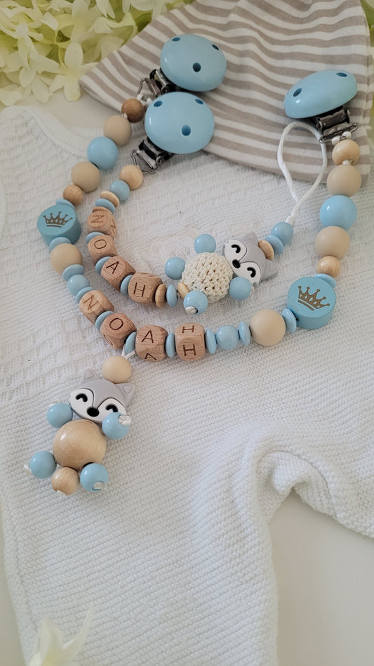 Kinderwagenkette & Schnullerkette * Sweety Fox Spielfreude *