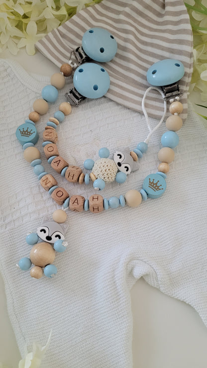 Kinderwagenkette & Schnullerkette * Sweety Fox Spielfreude *