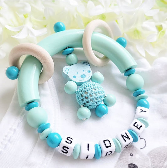 Greifring babyspielring personalisiert