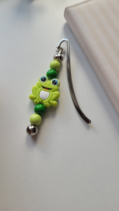 Lesezeichen Frosch grün
