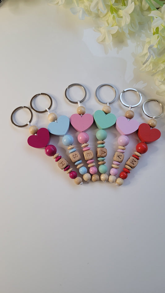 Schlüsselanhänger Big Love mit Buchstabe