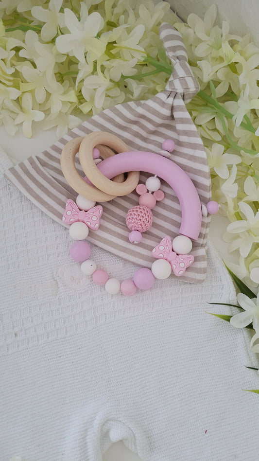 Motorik Greifring * Babymaus* rosa
