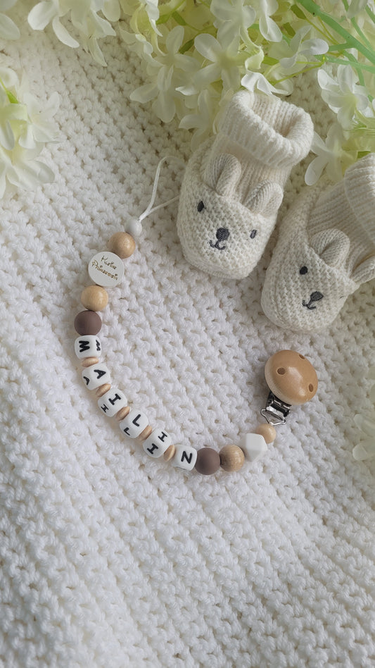 Schnullerkette mit Namen Kleine Prinzessin