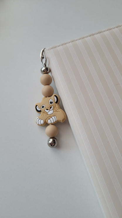 Lesezeichen Löwe beige