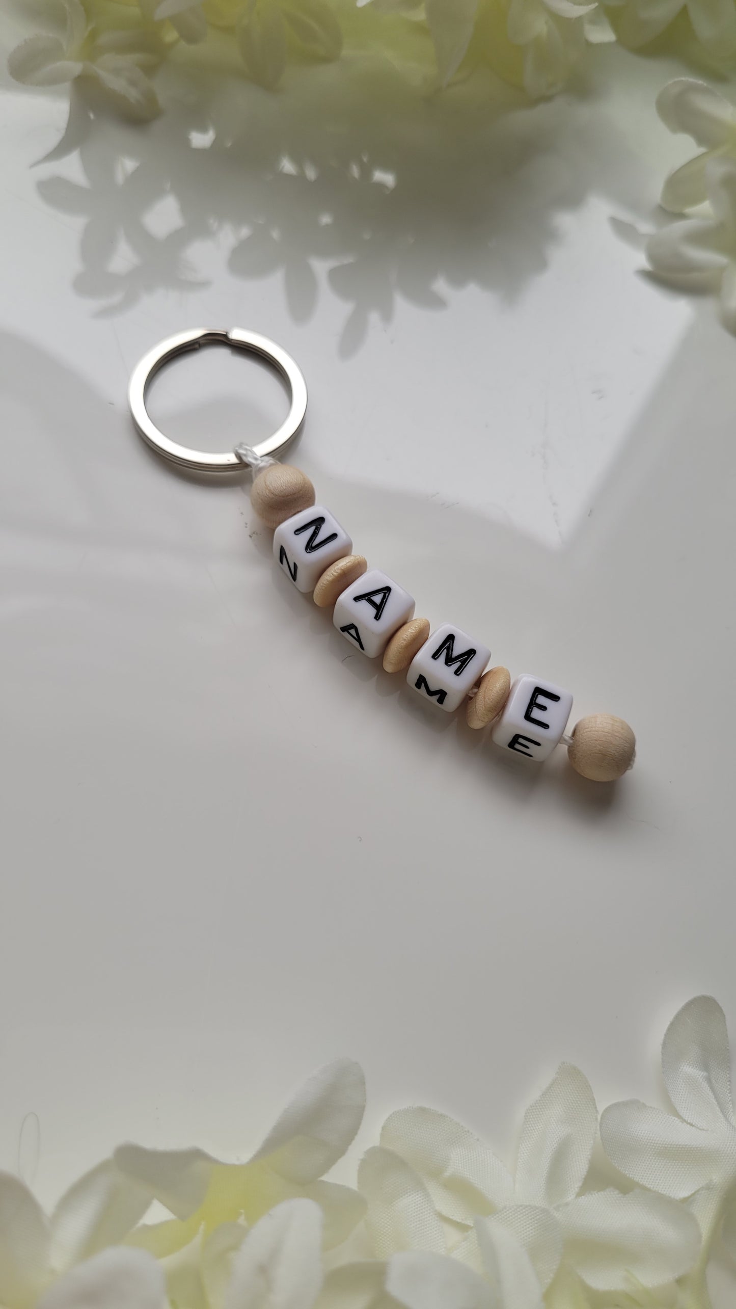 Schlüsselanhänger mit Namen holz