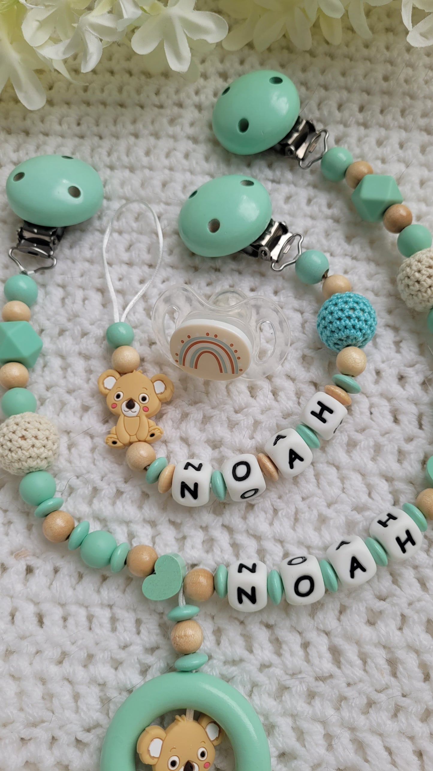 Kinderwagenkette & Schnullerkette "Little Koalabärchen "