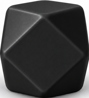 Eckperle schwarz