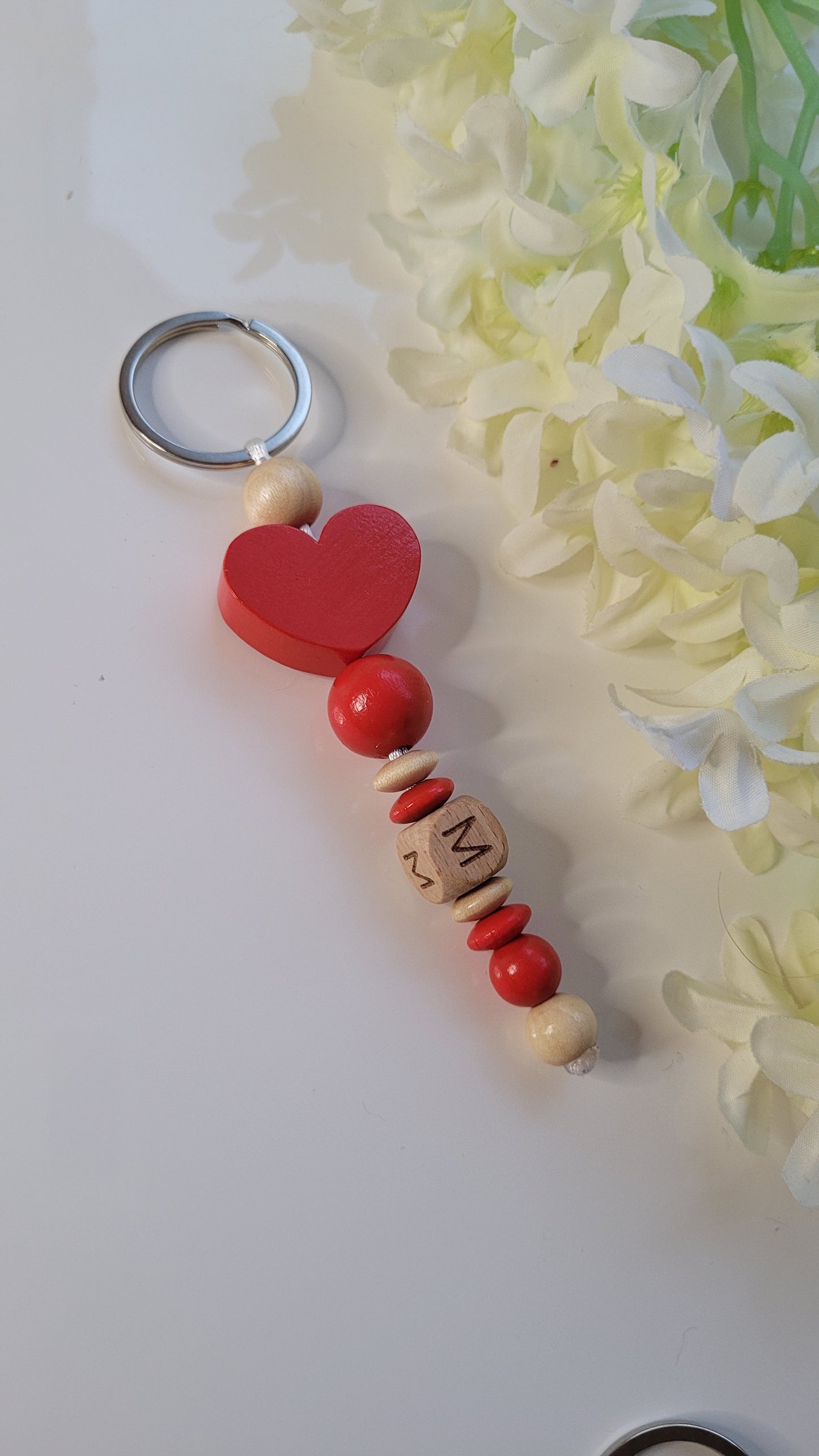 Schlüsselanhänger Big Love mit Buchstabe