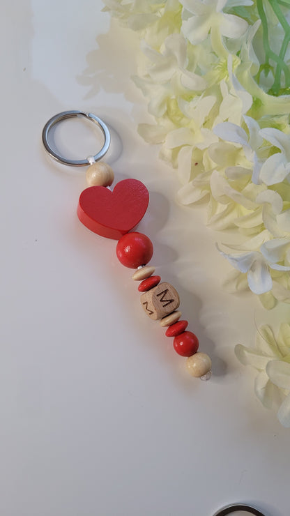 Schlüsselanhänger Big Love mit Buchstabe