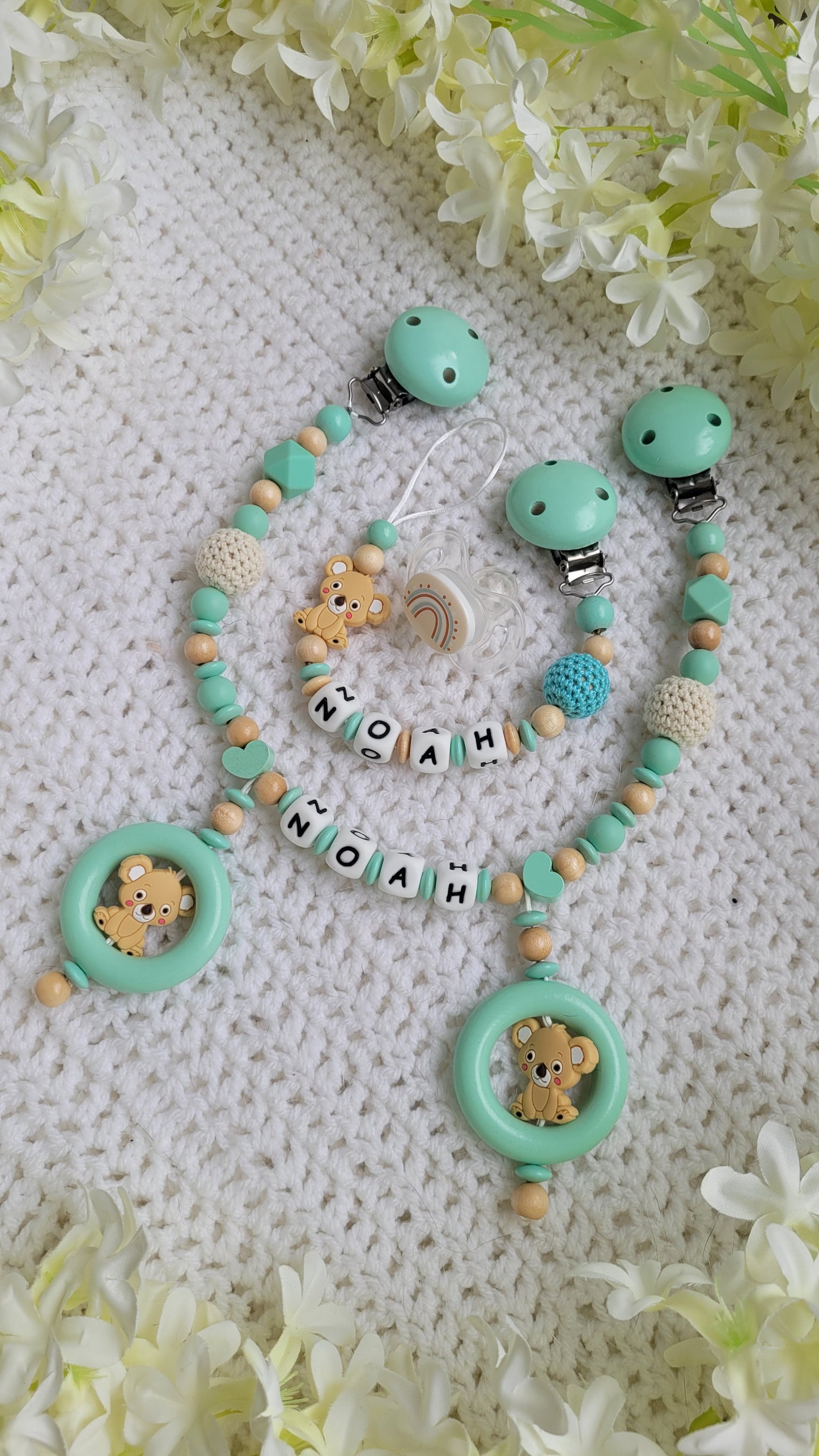 Kinderwagenkette & Schnullerkette "Little Koalabärchen "