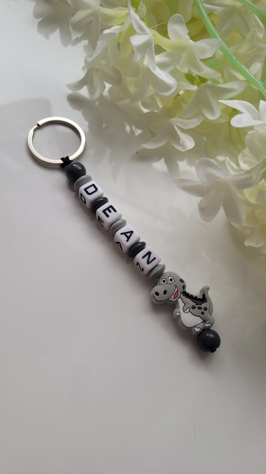 Schlüsselanhänger mit Namen grau Motivauswahl