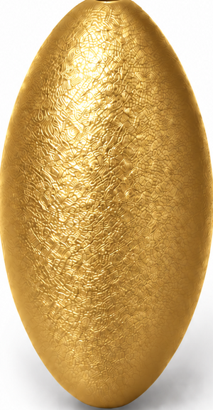 Holzlinse gold