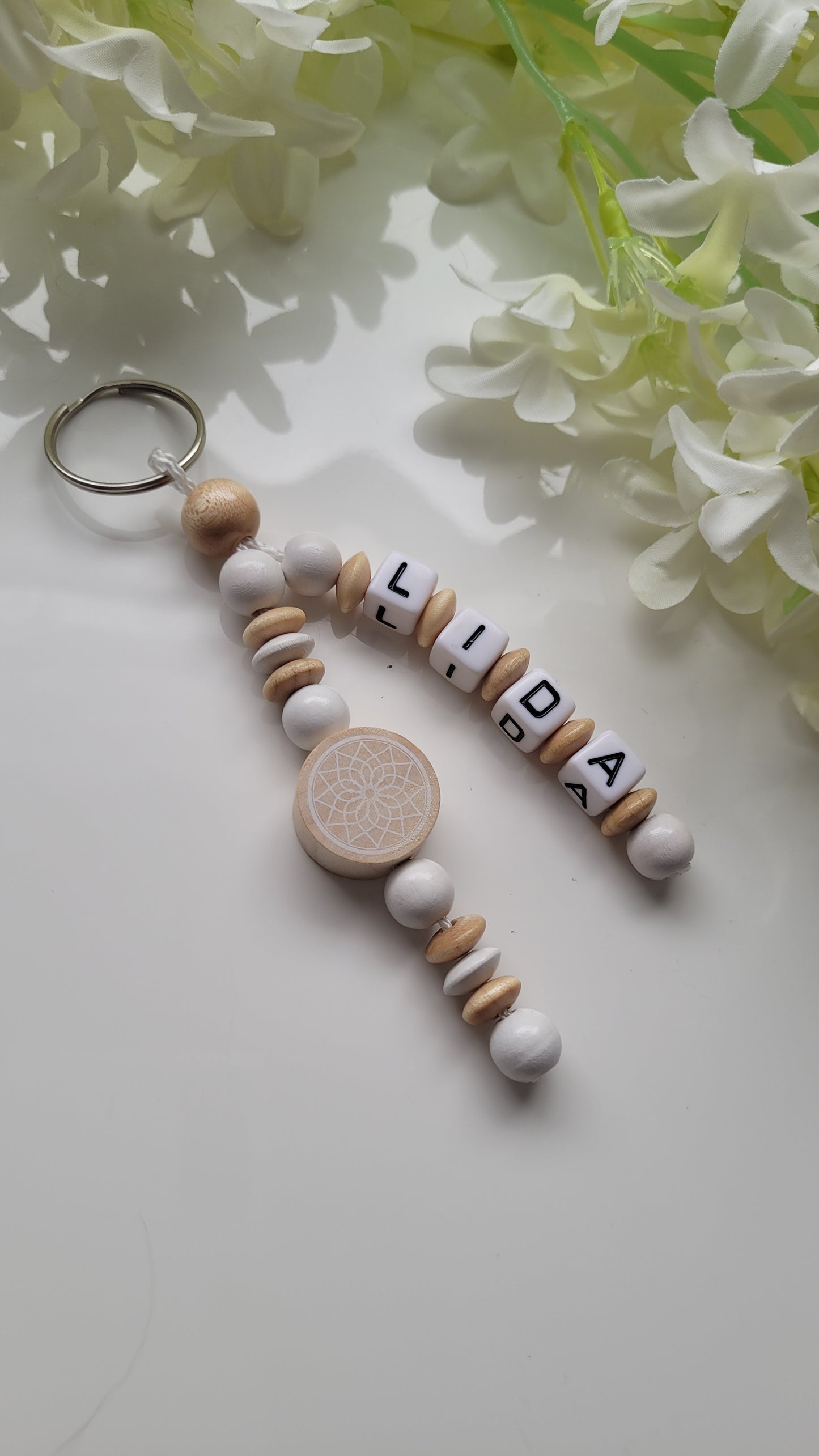 Schlüsselanhänger mit Namen Traumfänger anderes Motiv wählbar