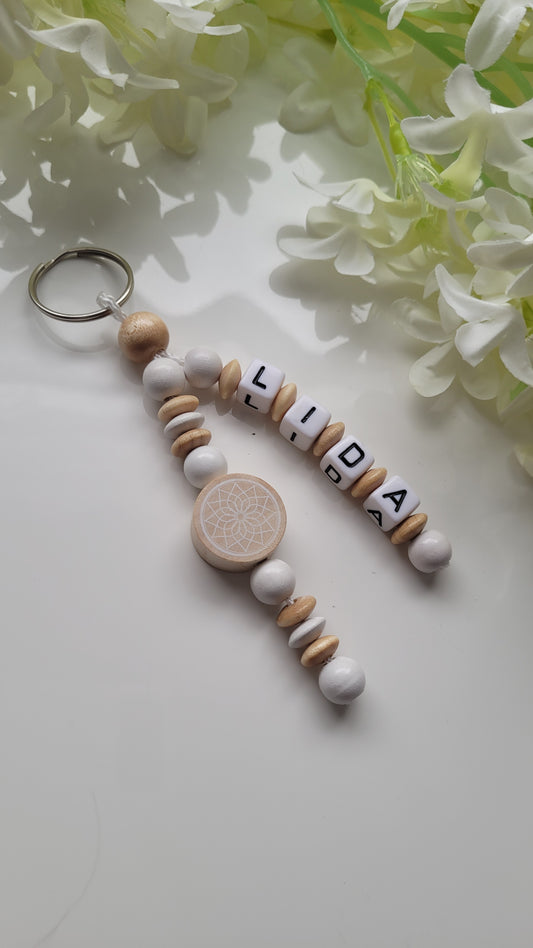 Schlüsselanhänger mit Namen Traumfänger anderes Motiv wählbar