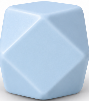 Eckperle hellblau