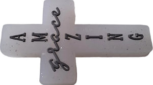 Kreuz transparent glitzer