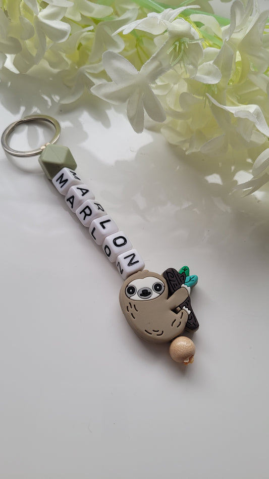 Schlüsselanhänger mit Namen grün Motivauswahl