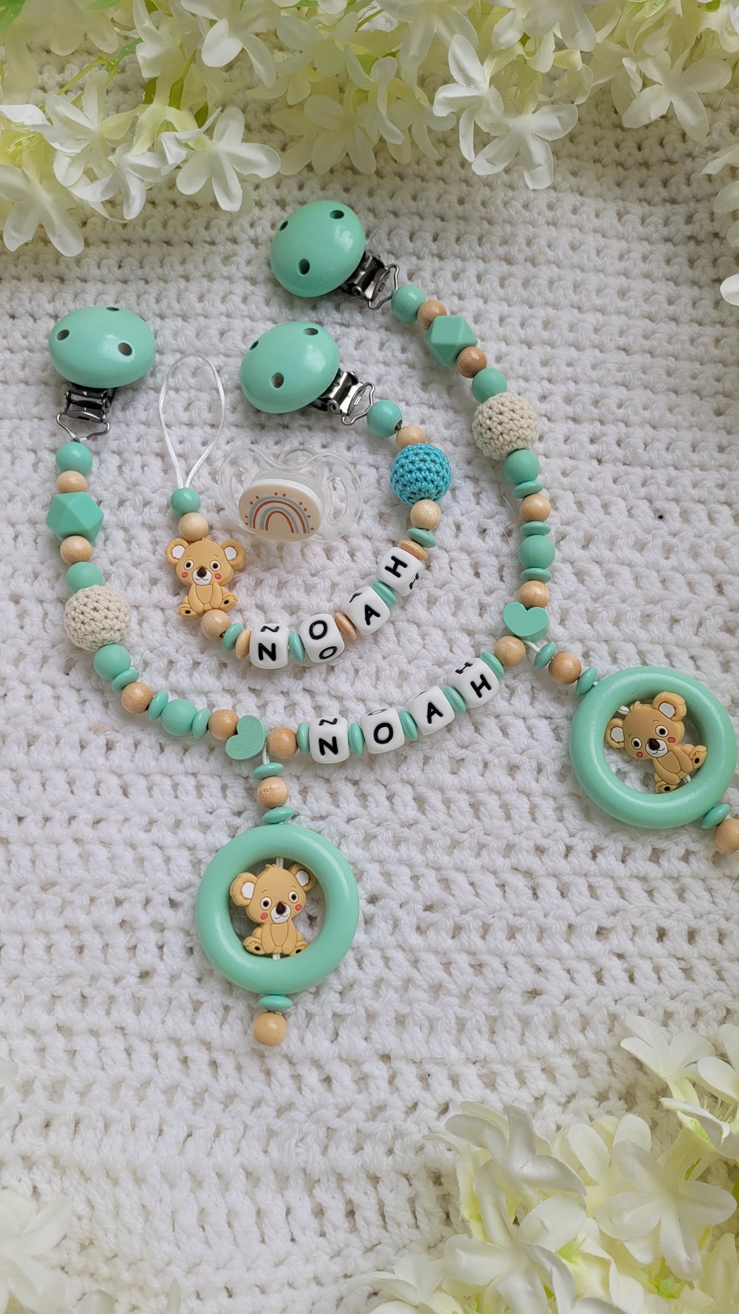 Kinderwagenkette & Schnullerkette "Little Koalabärchen "