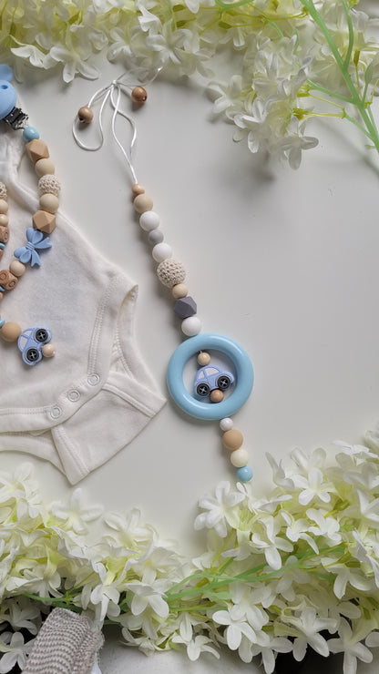 Spielanhänger für Maxicosi & Wiege Auto babyblau