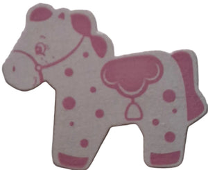 Pferd Holz rosa
