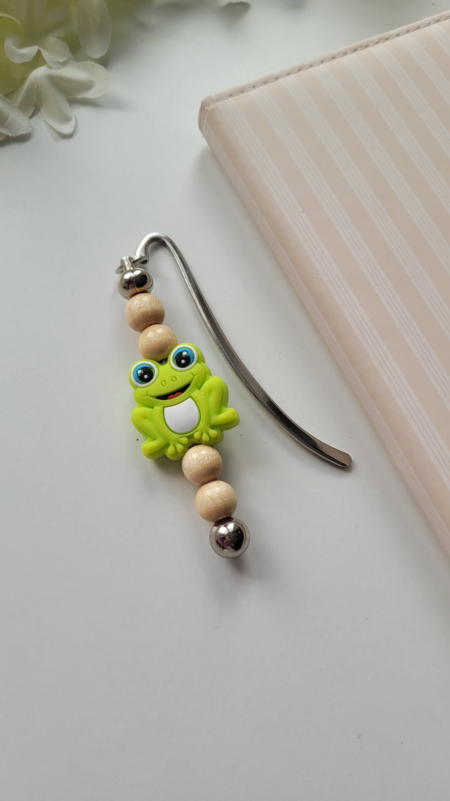 Lesezeichen Frosch holz