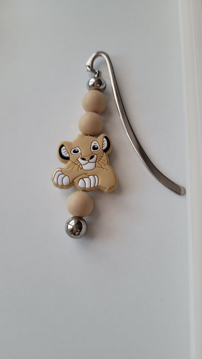 Lesezeichen Löwe beige