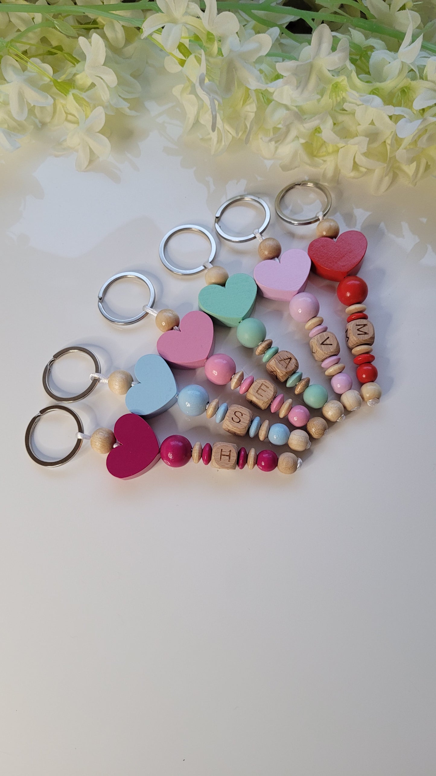 Schlüsselanhänger Big Love mit Buchstabe