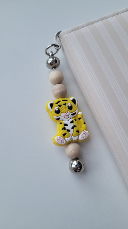 Lesezeichen Tiger holz