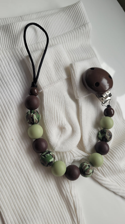 Schnullerkette Silikon camu