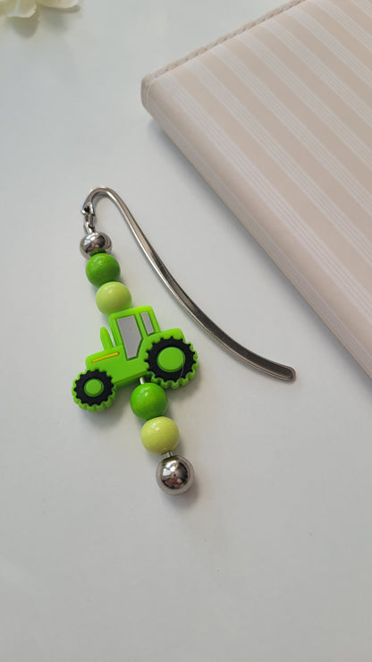 Lesezeichen Traktor grün